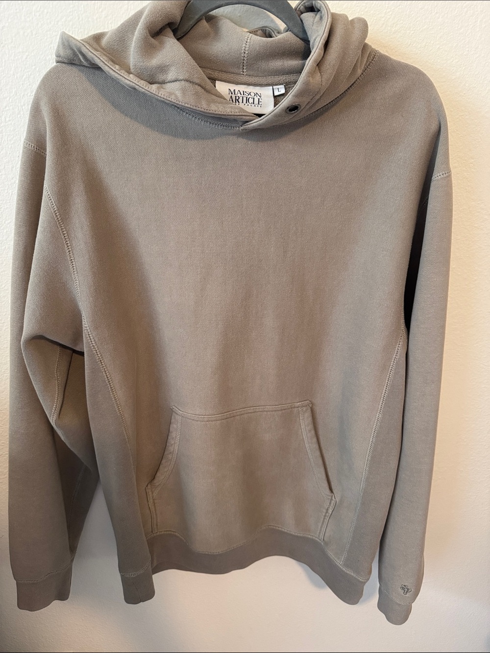 Maison Article Women's Taupe Oversized Pullover Hoodie